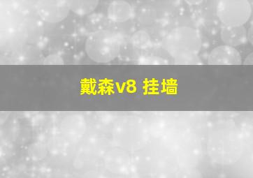 戴森v8 挂墙